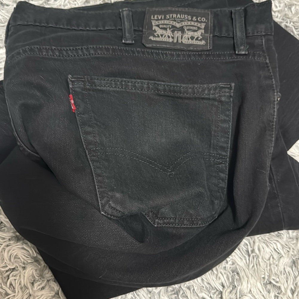 Levi's 541 Men's Athletic Fit Tapered black Denim Jeans Size 40 x 30